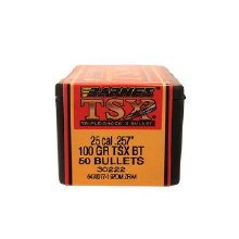 Barnes #30222 .25 Caliber 100gr TSX 50/bx