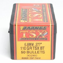 Barnes #30260 6.8mm 110gr TSX BT 50/bx