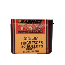 Barnes #30341 .30 Caliber 110gr TSX 50/bx