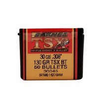 Barnes #30345 .30 Caliber 130gr TSX 50/bx