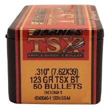 Barnes #30391 7.62x39 Caliber 123gr TSX 50/bx