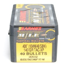 Barnes #30502 40 Caliber 140gr Tac XP 40/bx