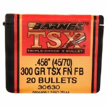 Barnes #30630 45-70 Caliber 300gr TSX 20/bx