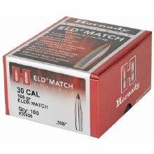 .30 Caliber 168gr ELDM Hornady #30506 100/bx