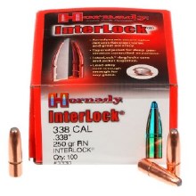 .338 Caliber 250gr RN Hornady #3330 100/bx