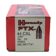 .44 Caliber 265gr FTX Hornady #4305 50/bx