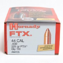 .44 Caliber 225gr FTX Hornady #44105 100/bx