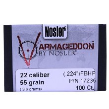 .22 Caliber 55gr VGDN Nosler #17235 100/bx