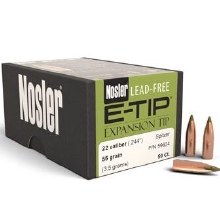 22cal 55gr ET #59624 Nosler 50/bx