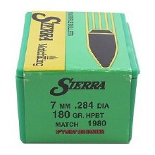 7mm 180gr HPBT Sierra #1980 100/bx