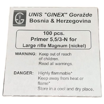 UNIS Ginex Primers Large Rifle Magnum 1K