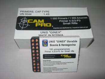 UNIS Ginex Primers Small Rifle 1k