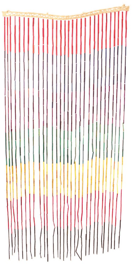 Bamboo Beaded Curtain Rainbow Sunshine Daydream