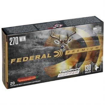 FEDERAL PREMIUM TROPHY COPPER 270 WIN 130G