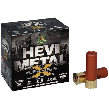 HEVI METAL XTREME 20G 3 1-1/16Z 1350FPS 6 TUNGSTEN & 3 STEEL