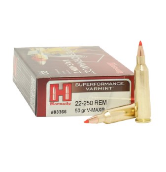HORNADY SUPERFORMANCE 22-250 50G VMAX