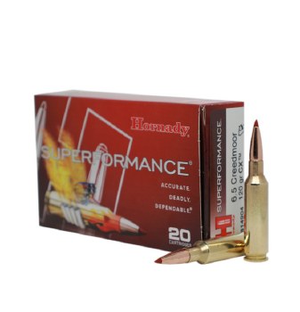 HORNADY SUPERFORMANCE 6.5 CREEDMOR 120G CX