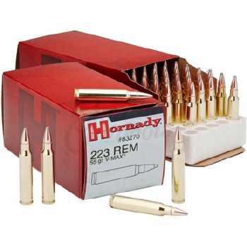 Hornady 223 Vmax Rem 55gr 50rd