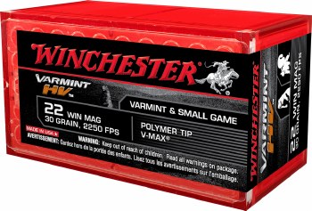 WINCHESTER VARMINT HV 22WMR 30G 2250FPS
