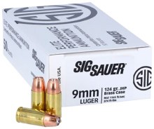 SIG SAUER 9MM 124G JHP