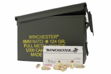 WINCHESTER 9MM 124G 1000 ROUND AMMO CAN