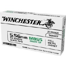 WINCHESTER 5.56 62G GREEN TIP 1000 COUNT