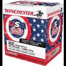 WINCHESTER USA 22LR 36G HP 1280FPS 500 COUNT