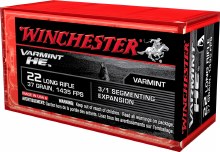 WINCHESTER 22LR VARMINT HE 37G 1435FPS