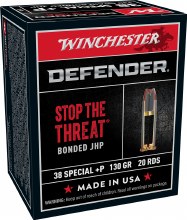 WINCHESTER 38 SPECIAL DEFENDER 130G JHP