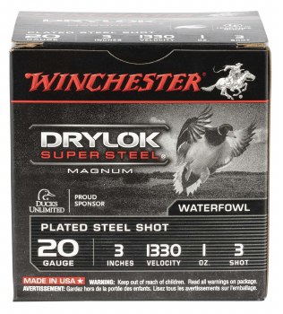 WINCHESTER DRYLOK 20G 3 1Z 1330FPS 3