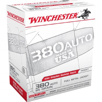 WINCHESTER 380ACP 95G FMJ 200 CT