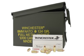 WINCHESTER 9MM 124G 1000 ROUND AMMO CAN