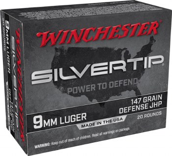 WINCHESTER SILVERTIP 9MM 147G HP 20CT