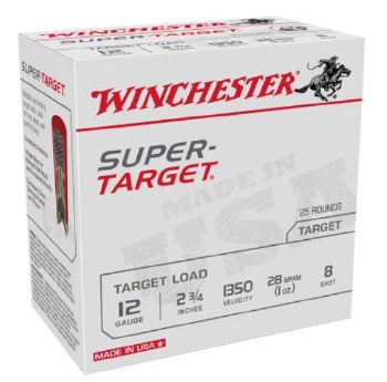 WINCHESTER SUPER TARGET 12G 2-3/4 1Z 1350FPS 8