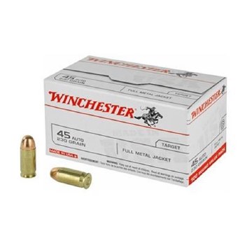 WINCHESTER USA 45ACP FMJ 100 COUNT