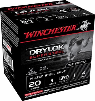 WINCHESTER DRYLOK 20G 3 1Z 1330FPS 4