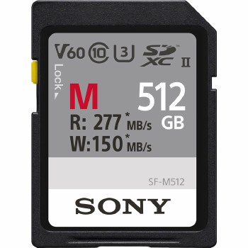 Sony 512GB SF-M M Series UHS-II SDXC Memory Card
