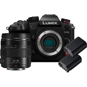 Panasonic Lumix GH6 Camera with 12-35mm F2.8 Lens and Spare Battery