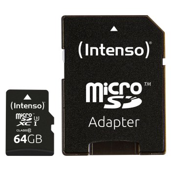 Intenso  64GB microSDXC UHS-I Professional U3 V30 Card (100MB/s)