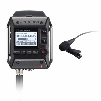 Zoom F1-LP Field Recorder + Lavalier Mic