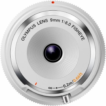 Olympus BCL-0980 9mm F8 Body-Cap Lens (White)