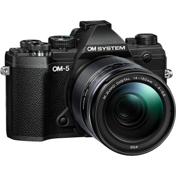 OM System OM-5 Black Camera with ED 14-50mm II M.Zuiko Lens