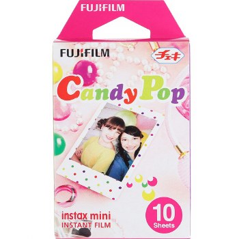 Fujifilm Instax Mini Colour Film with Candy Pop Border (10 Sheets)
