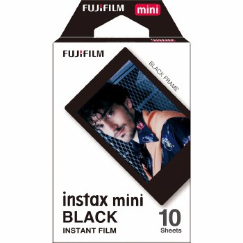 Fujifilm Instax Mini Colour Film with Black Border (10 Sheets)