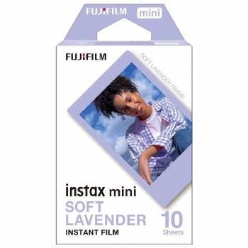 Fujifilm Instax Mini Colour Film with Soft Lavender Border (10 Sheets)