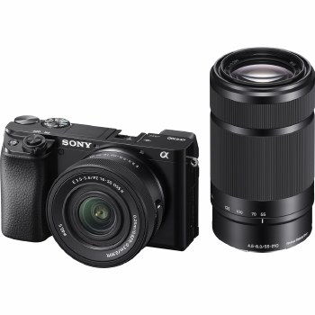 Sony A6100 ILCE A Camera with 16-50mm II + 55-210mm Lenses (Updated A Bundle)