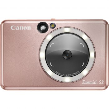 Canon Zoemini S2 Rose Gold Instant Digital Camera with built-in Photo Printer