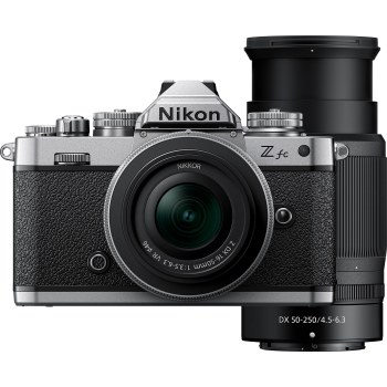 Nikon Z fc Mirrorless Camera with 16-50mm DX VR SE and 50-250mm DX VR Lenses