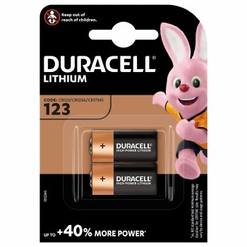 Duracell 123 3V Lithium Battery - 2 Pack