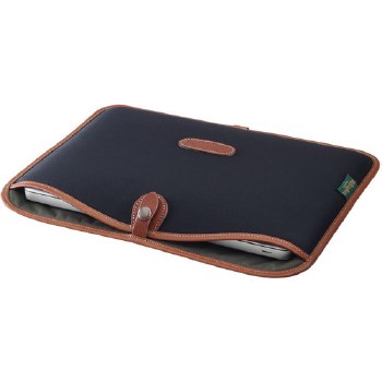 Billingham 13" Laptop Slip (Black Canvas / Tan Leather)